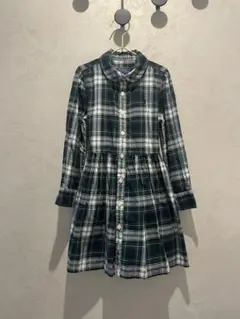 ポロラルフローレン 4yチェック柄シャツワンピース