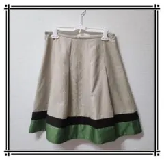 【Parl masel】フレアスカート ベージュ (M) 日本製大人可愛い　春