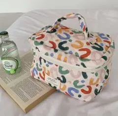 オムツポーチ　化粧ポーチ　マルチポーチ　キルティング　カラフル　韓国　韓国イブル