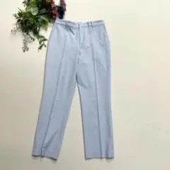 UNIQLO 　ライトブルー　スラックス(ウェストゴム）レディース　L