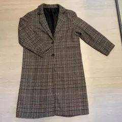 チェック柄 チェスターコート