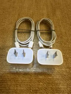 2個セット/中古/Apple/充電機USB-C=ライトニングケーブル②