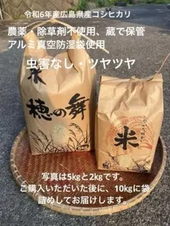 R7年 長野県産コシヒカリ 箱込10kg 白米 天日干し はざかけ米 生産者