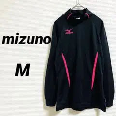 【ミズノ】 トップス 長袖 トレーニングウェア タートル ブラック ピンク M