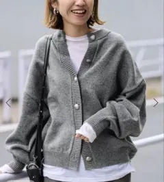 FRAMeWORK メタルボタン2WAYカーディガン