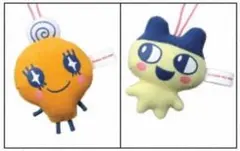 たまごっち シューアイス　クリーナーマスコット　まめっち　めめっち
