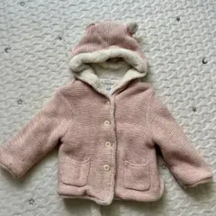 baby GAP 裏ボア くま フード付きアウター 12-18m