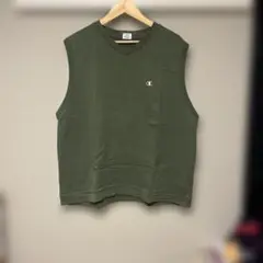 Champion オリーブグリーン Vネックベスト L