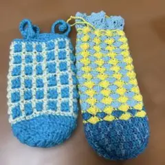 ハンドメイド ペットボトルカバー カラフル