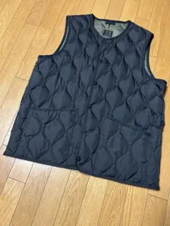 TAION U-NECK XXXL 黒　ダウン　ベスト　タイオン　貴重サイズ