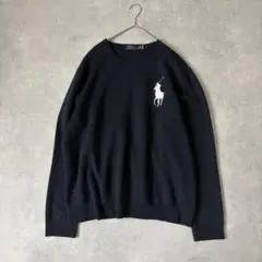 POLO ラルフローレン ビッグポニー スウェット XL ネイビー　美品