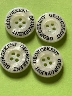 GEORGEKENT パールホワイトボタン 4個セット