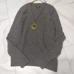 アバクロンビー＆フィッチ　セーター　ニット　トップス　ウール混　サイズM　丸首