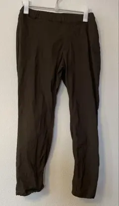 ダークブラウン LLサイズ ストレッチレギンスパンツ