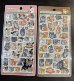 【正規品】ボンボンドロップシール　和柄　　柴犬　和猫