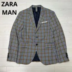 ZARA MAN ザラマン チェック柄 テーラードジャケット