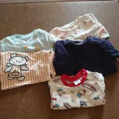 女の子　キャラクターTシャツ5点セット 80