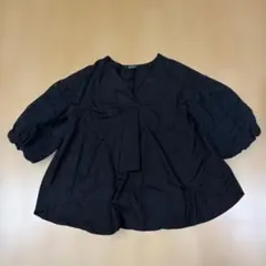 KEITH】キース ピンタック シフォンブラウス プルオーバーシャツ 40 