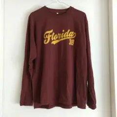 Avail フロリダプリント長袖カットソー L ロングTシャツ