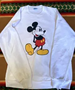 70〜80's ディズニー ミッキーマウス スウェットXL