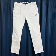 le coq sportif レディース ゴルフパンツ ホワイト　Mサイズ相当