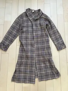 レイカズン チェック柄 ロングシャツワンピース