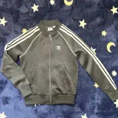 adidasoriginalsトラックジャケットブラック 三本線トレフォイルロゴ