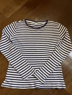 UNIQLO ユニクロ　ボーダー　ロングTシャツ　150 ネイビー