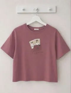 【セール中】Honeys Tシャツ　くすみピンク　M クロップド丈のサムネイル