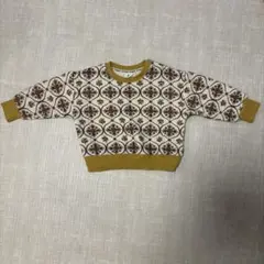 & mignon 花柄トレーナー 90