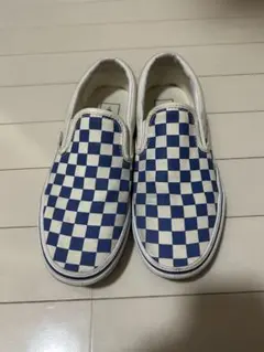 VANS Classic Slip-On チェッカーボード ブルー 24.5cm