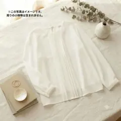 ハニーズ　GLACIER フロントタック ブラウス 白 L　裏起毛のサムネイル