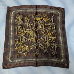 ★LUIS VIGIN シルクスカーフ 鍵デザイン　85×85センチ