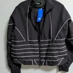 タグ付adidas ブラック ストライプジャケット 新品