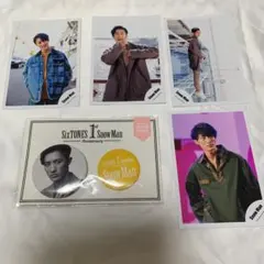 SnowMan 岩本照 缶バッジ 公式写真 セット ひーくん 5点