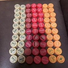 ペットボトルキャップ 70個 赤・金・オレンジ