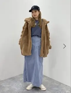 니코 앤 MODENORMCORE 벨벳 모피 식품 블루존 L