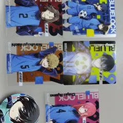 ブルーロック カード 5枚セット、缶バッチ１つ