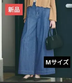 coca タックワイドデニムパンツ