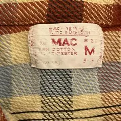 【70s】BIGMAC ビッグマック　ヘビーネル　ネルシャツ　M