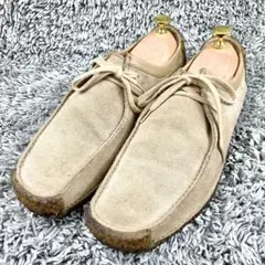 美品 clarks クラークス ワラビー ナタリー ベージュ メープル