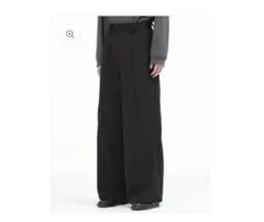 UNCERTAIN FACTOR 変形スラックス GOAT ESSENCE GOAT ESSENCE TUCK WIDE PANTS BLACK SIZE3 - メルカリ