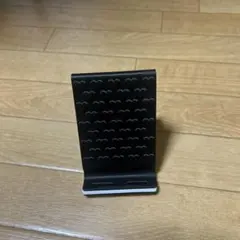 ハート柄 スマホスタンド ブラック