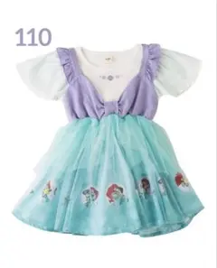 新品 ディズニー リトシー アリエルドレスワンピース リトルマーメイド 110