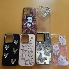 iPhoneケース 6点セット デザイン多様
