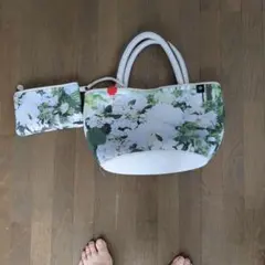 花柄 トートバッグ ポーチ付きのサムネイル