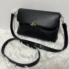 美品】✨アニエスベー✨ PAS13-10 レザーショルダーバッグ 黒 - メルカリ