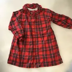 【colorful child hood】美品⭐︎赤いチェックワンピース　130