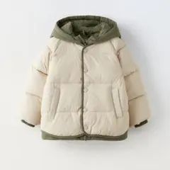 ZARA カラーブロックパファコート 3-4歳