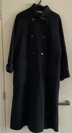 イタリア　Kamanta カマンタ　カシミア100%コート　ロング　ブラック イタリア製 ダブルチェスターコート カシミヤ100% マキシ丈 2XL